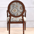 Carved Upholstery Side Armchair Untuk Ruang Tamu